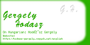 gergely hodasz business card